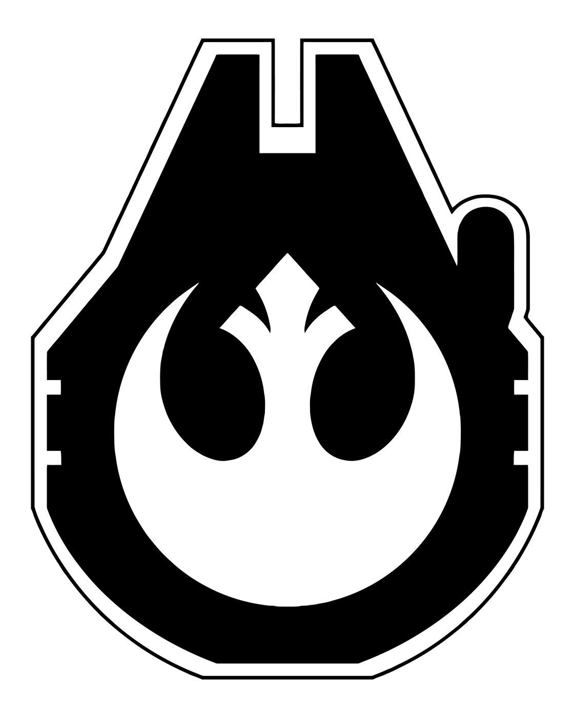 Rebel Alliance Starbird Crest Emblem