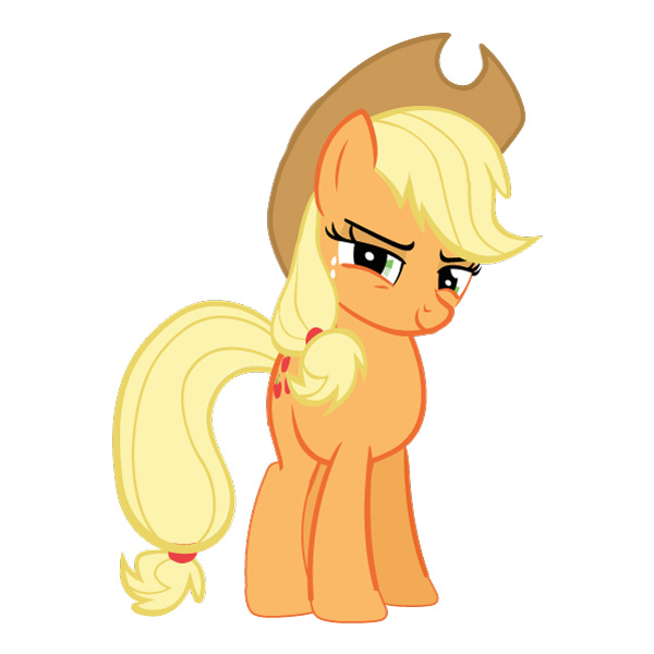 Applejack Standing Sad Skeptical Expression My Little Pony Full Body SVG PNG Clipart Applejack Standing Sad Skeptical Expression My Little Pony Full Body SVG PNG Clipart - Free Cartoon Vector Illustration PNG SVG AI EPS Download