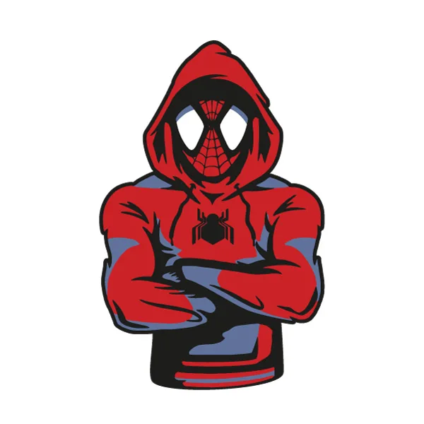 Arms Crossed Spider-Man Hoodie Mascot Half Body SVG PNG Clipart Arms Crossed Spider-Man Hoodie Mascot Half Body SVG PNG Clipart - Free Cartoon Vector Illustration PNG SVG AI EPS Download
