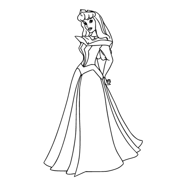 Aurora Full Body Line Art Princess Vector SVG PNG Clipart Aurora Full Body Line Art Princess Vector SVG PNG Clipart - Free Cartoon Vector Illustration PNG SVG AI EPS Download