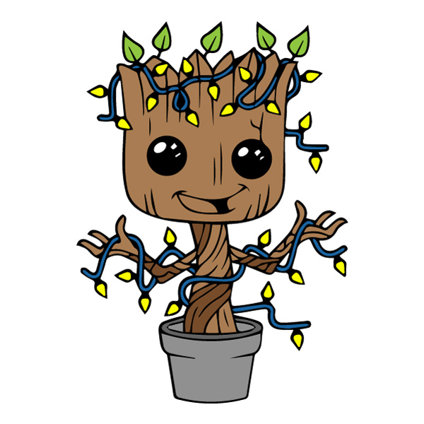 Baby Groot Christmas Lights Potted Plant SVG PNG Clipart Baby Groot Christmas Lights Potted Plant SVG PNG Clipart - Free Cartoon Vector Illustration PNG SVG AI EPS Download