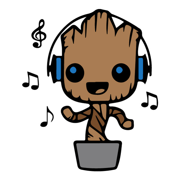 Baby Groot Headphones Music Potted Plant SVG PNG Clipart Baby Groot Headphones Music Potted Plant SVG PNG Clipart - Free Cartoon Vector Illustration PNG SVG AI EPS Download