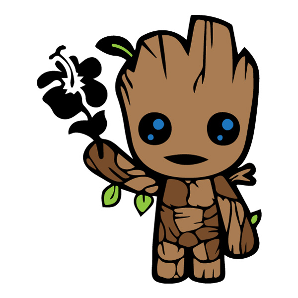 Baby Groot Holding Leaf Branch SVG PNG Clipart Baby Groot Holding Leaf Branch SVG PNG Clipart - Free Cartoon Vector Illustration PNG SVG AI EPS Download