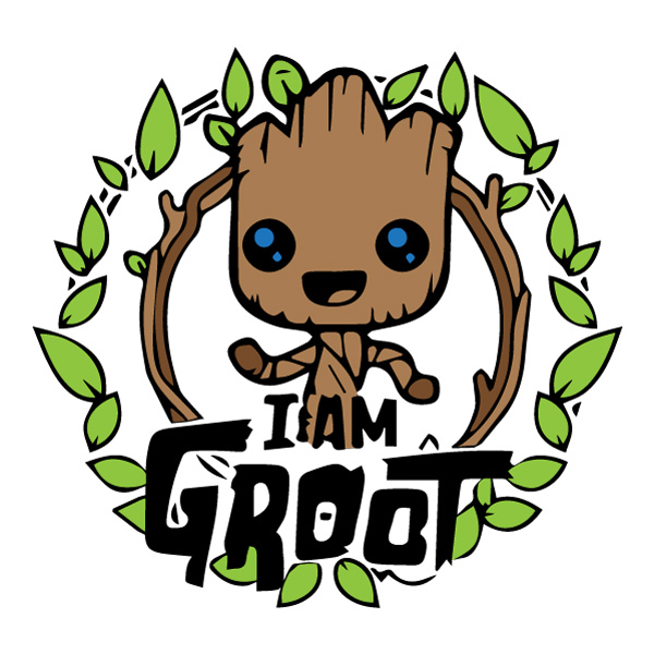 Baby Groot Laurel Wreath Logo SVG PNG Clipart Baby Groot Laurel Wreath Logo SVG PNG Clipart - Free Cartoon Vector Illustration PNG SVG AI EPS Download