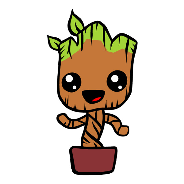 Baby Groot Potted Plant Cute Character SVG PNG Clipart Baby Groot Potted Plant Cute Character SVG PNG Clipart - Free Cartoon Vector Illustration PNG SVG AI EPS Download