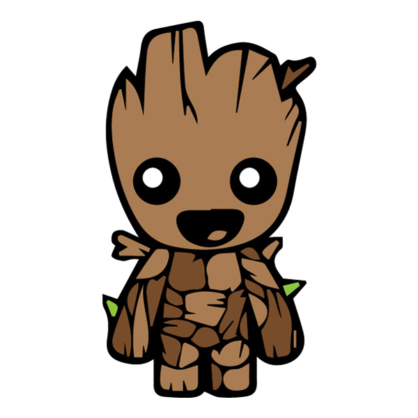 Baby Groot Surprised Standing Character SVG PNG Clipart Baby Groot Surprised Standing Character SVG PNG Clipart - Free Cartoon Vector Illustration PNG SVG AI EPS Download