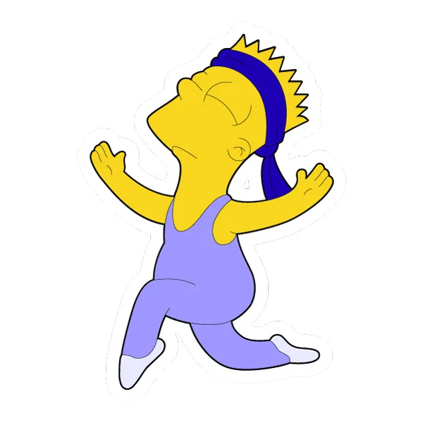 Bart Simpson Aerobics Kneeling Pose Full Body SVG PNG Clipart Bart Simpson Aerobics Kneeling Pose Full Body SVG PNG Clipart - Free Cartoon Vector Illustration PNG SVG AI EPS Download