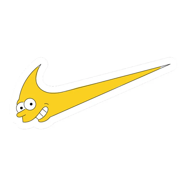 Bart Simpson Nike Swoosh Face Flat SVG PNG Clipart Bart Simpson Nike Swoosh Face Flat SVG PNG Clipart - Free Cartoon Vector Illustration PNG SVG AI EPS Download