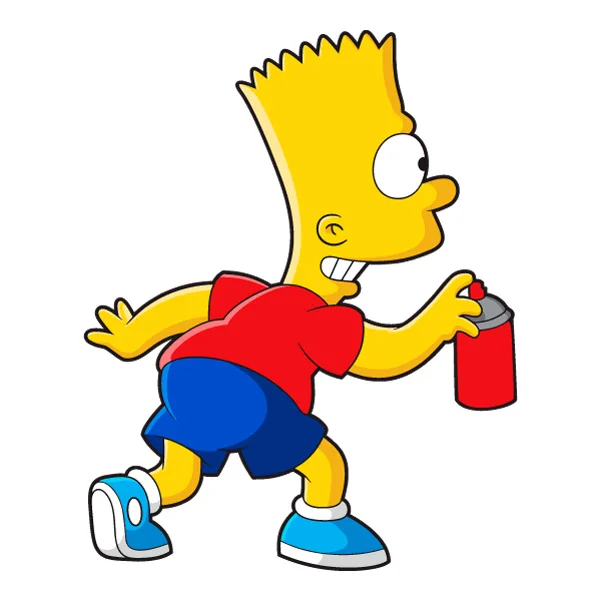 Bart Simpson Spray Painting Graffiti Pose Full Body SVG PNG Clipart Bart Simpson Spray Painting Graffiti Pose Full Body SVG PNG Clipart - Free Cartoon Vector Illustration PNG SVG AI EPS Download
