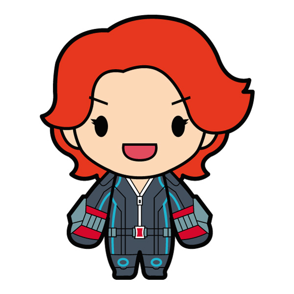 Black Widow Chibi Cartoon Superhero SVG PNG Clipart Black Widow Chibi Cartoon Superhero SVG PNG Clipart cartoon vector illustration