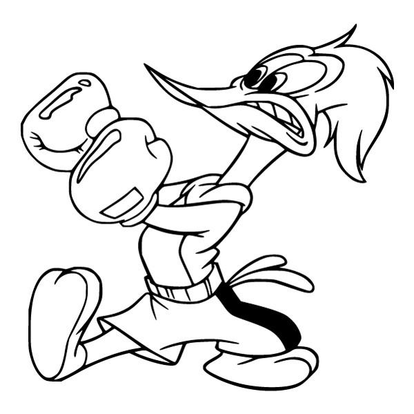 Boxing Winnie Woodpecker Line Art Vector Clipart Boxing Winnie Woodpecker Line Art Vector Clipart - Free Cartoon Vector Illustration PNG SVG AI EPS Download