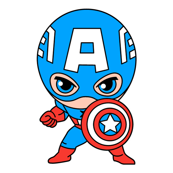 Captain America Mask Shield Chibi Superhero SVG PNG Clipart Captain America Mask Shield Chibi Superhero SVG PNG Clipart - Free Cartoon Vector Illustration PNG SVG AI EPS Download