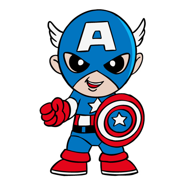 Captain America Shield Chibi Superhero SVG PNG Clipart Captain America Shield Chibi Superhero SVG PNG Clipart - Free Cartoon Vector Illustration PNG SVG AI EPS Download