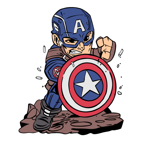 Captain America Shield Ground Smash Chibi SVG PNG Clipart Captain America Shield Ground Smash Chibi SVG PNG Clipart - Free Cartoon Vector Illustration PNG SVG AI EPS Download