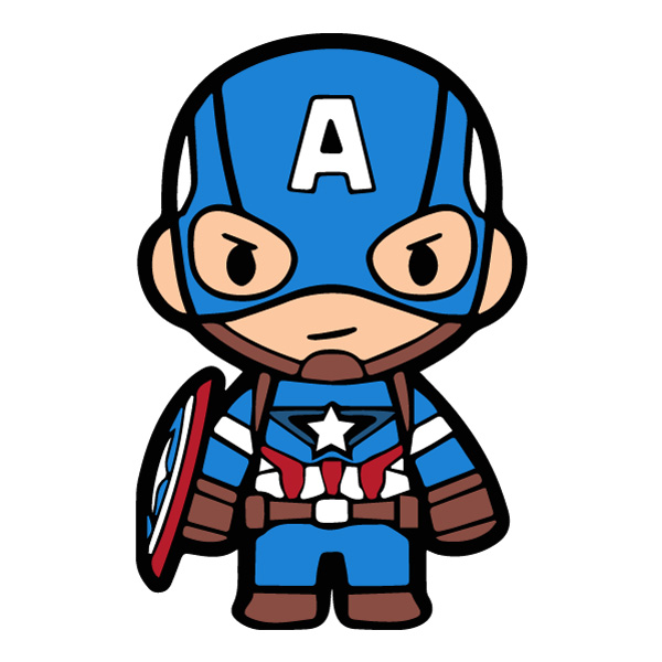 Captain America Standing Chibi Superhero SVG PNG Clipart Captain America Standing Chibi Superhero SVG PNG Clipart - Free Cartoon Vector Illustration PNG SVG AI EPS Download
