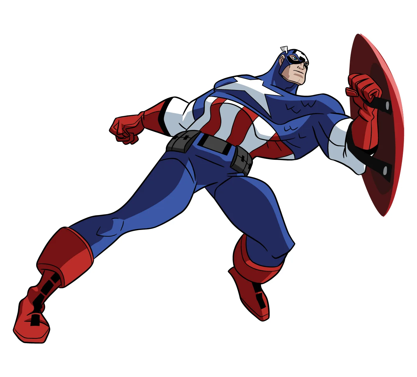 Captain America SVG PNG Clipart for Sticker Design Captain America SVG PNG Clipart for Sticker Design - Premium Cartoon Vector Illustration PNG SVG AI EPS Download
