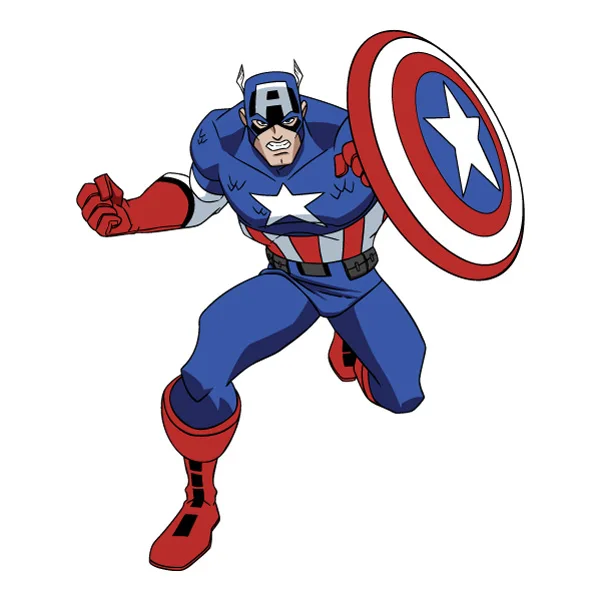 Charging Action Pose Comic Style Captain America Full Body SVG PNG Clipart Charging Action Pose Comic Style Captain America Full Body SVG PNG Clipart - Free Cartoon Vector Illustration PNG SVG AI EPS Download