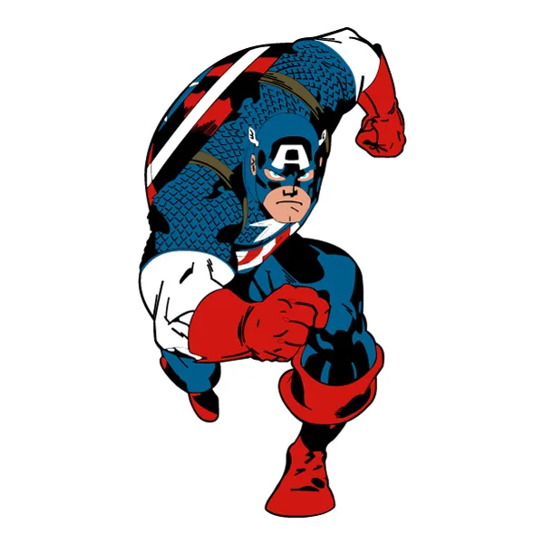 Charging Comic Book Style Captain America Full Body SVG PNG Clipart Charging Comic Book Style Captain America Full Body SVG PNG Clipart - Free Cartoon Vector Illustration PNG SVG AI EPS Download