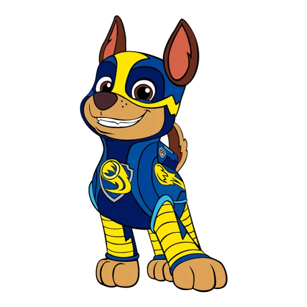 Chase PAW Patrol Mighty Pups SVG PNG Clipart for Cricut Cut File Chase PAW Patrol Mighty Pups SVG PNG Clipart for Cricut Cut File - Premium Cartoon Vector Illustration PNG SVG AI EPS Download