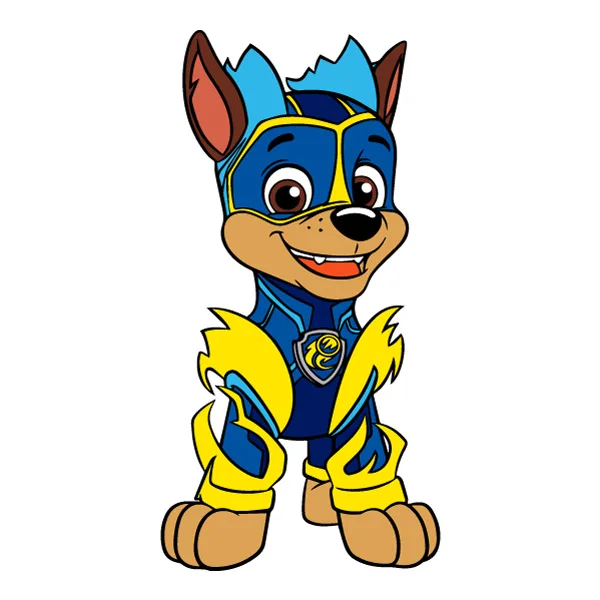 Chase PAW Patrol Mighty Pups SVG PNG Clipart Chase PAW Patrol Mighty Pups SVG PNG Clipart - Premium Cartoon Vector Illustration PNG SVG AI EPS Download