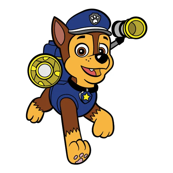 Chase PAW Patrol SVG PNG Clipart Chase PAW Patrol SVG PNG Clipart - Free Cartoon Vector Illustration PNG SVG AI EPS Download