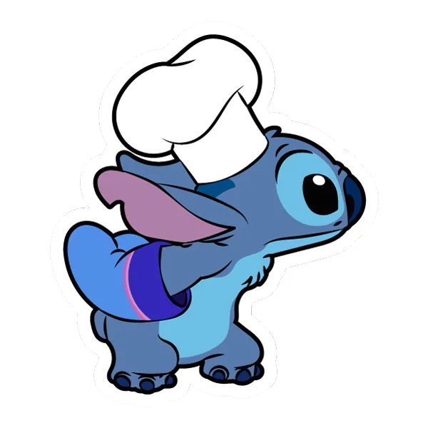 Chef Stitch Wearing Hat and Oven Mitt Full Body SVG PNG Clipart Chef Stitch Wearing Hat and Oven Mitt Full Body SVG PNG Clipart - Free Cartoon Vector Illustration PNG SVG AI EPS Download