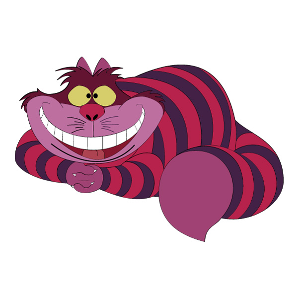 Cheshire Cat Round Smile Pose SVG PNG Clipart Cheshire Cat Round Smile Pose SVG PNG Clipart - Free Cartoon Vector Illustration PNG SVG AI EPS Download