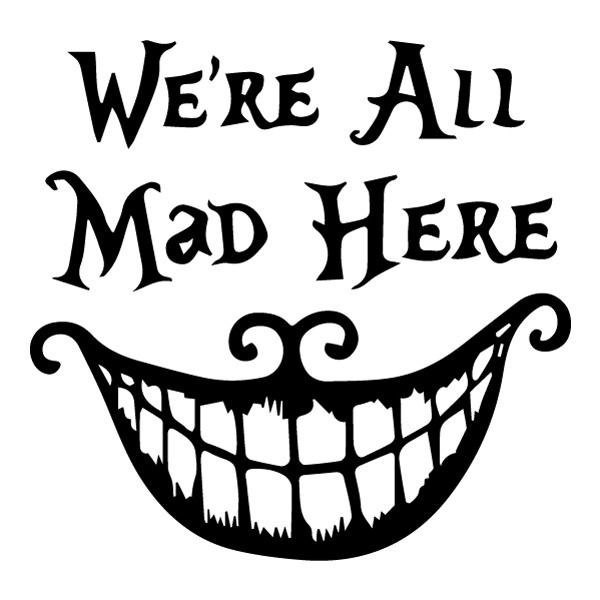 Cheshire Cat Smile Were All Mad Here SVG PNG Clipart Cheshire Cat Smile Were All Mad Here SVG PNG Clipart - Free Cartoon Vector Illustration PNG SVG AI EPS Download