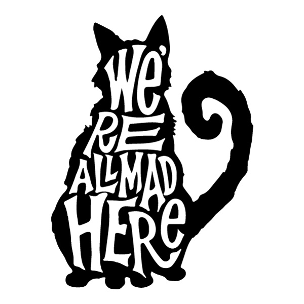 Cheshire Cat Typography Silhouette SVG PNG Clipart Cheshire Cat Typography Silhouette SVG PNG Clipart - Free Cartoon Vector Illustration PNG SVG AI EPS Download