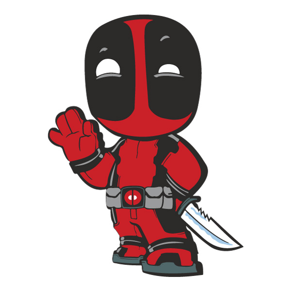 Chibi Deadpool Masked Standing Superhero SVG PNG Clipart Chibi Deadpool Masked Standing Superhero SVG PNG Clipart - Free Cartoon Vector Illustration PNG SVG AI EPS Download