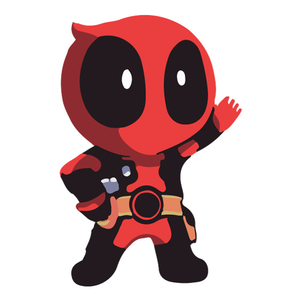 Chibi Deadpool Waving Cartoon Superhero SVG PNG Clipart Chibi Deadpool Waving Cartoon Superhero SVG PNG Clipart - Free Cartoon Vector Illustration PNG SVG AI EPS Download