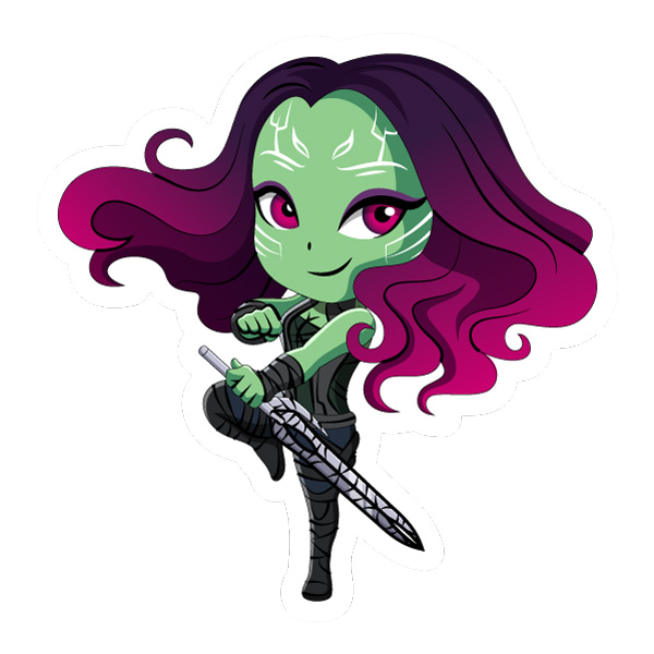 Chibi Gamora Sword Pose Superhero SVG PNG Clipart Chibi Gamora Sword Pose Superhero SVG PNG Clipart - Free Cartoon Vector Illustration PNG SVG AI EPS Download