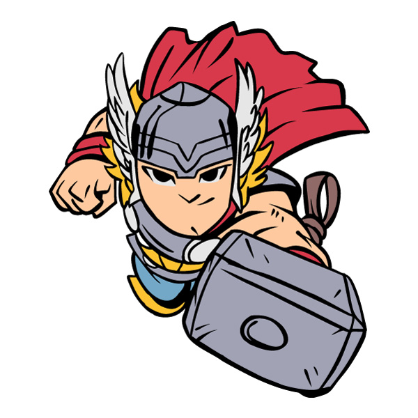 Chibi Thor Hammer Flying Superhero SVG PNG Clipart Chibi Thor Hammer Flying Superhero SVG PNG Clipart - Free Cartoon Vector Illustration PNG SVG AI EPS Download