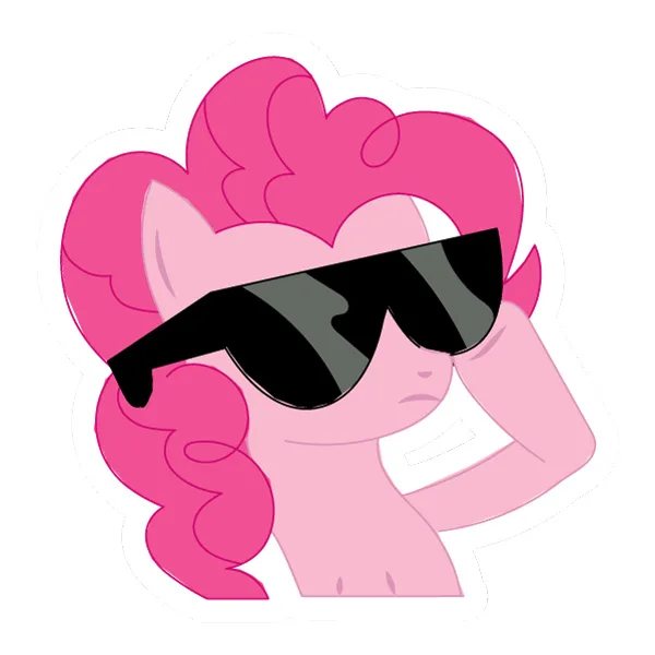 Cool Pinkie Pie Wearing Sunglasses Saluting Head SVG PNG Clipart Cool Pinkie Pie Wearing Sunglasses Saluting Head SVG PNG Clipart - Free Cartoon Vector Illustration PNG SVG AI EPS Download
