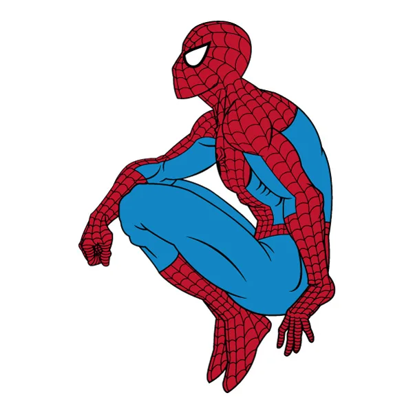 Crouching Comic Style Spider-Man Full Body SVG PNG Clipart Crouching Comic Style Spider-Man Full Body SVG PNG Clipart - Free Cartoon Vector Illustration PNG SVG AI EPS Download