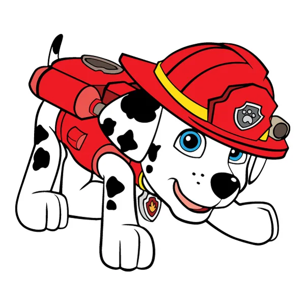 Crouching Mascot Marshall PAW Patrol Full Body SVG PNG Clipart Crouching Mascot Marshall PAW Patrol Full Body SVG PNG Clipart - Free Cartoon Vector Illustration PNG SVG AI EPS Download