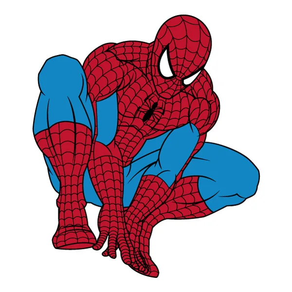 Crouching Spider-Man Comic Style Full Body SVG PNG Clipart Crouching Spider-Man Comic Style Full Body SVG PNG Clipart - Free Cartoon Vector Illustration PNG SVG AI EPS Download