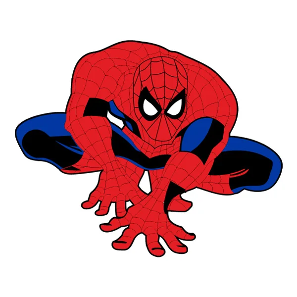 Crouching Spider-Man Full Body Comic Style SVG PNG Clipart for Cricut Cut File Crouching Spider-Man Full Body Comic Style SVG PNG Clipart for Cricut Cut File - Free Cartoon Vector Illustration PNG SVG AI EPS Download