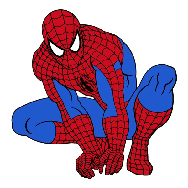 Crouching Spider-Man Full Body Comic Style SVG PNG Clipart for Sticker Design Crouching Spider-Man Full Body Comic Style SVG PNG Clipart for Sticker Design - Free Cartoon Vector Illustration PNG SVG AI EPS Download