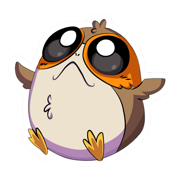 Cute Porg Star Wars Character Cartoon Clipart Cute Porg Star Wars Character Cartoon Clipart - Free Cartoon Vector Illustration PNG SVG AI EPS Download