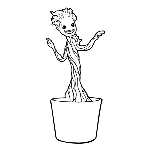 Dancing Baby Groot Potted Line Art SVG PNG Clipart Dancing Baby Groot Potted Line Art SVG PNG Clipart - Free Cartoon Vector Illustration PNG SVG AI EPS Download