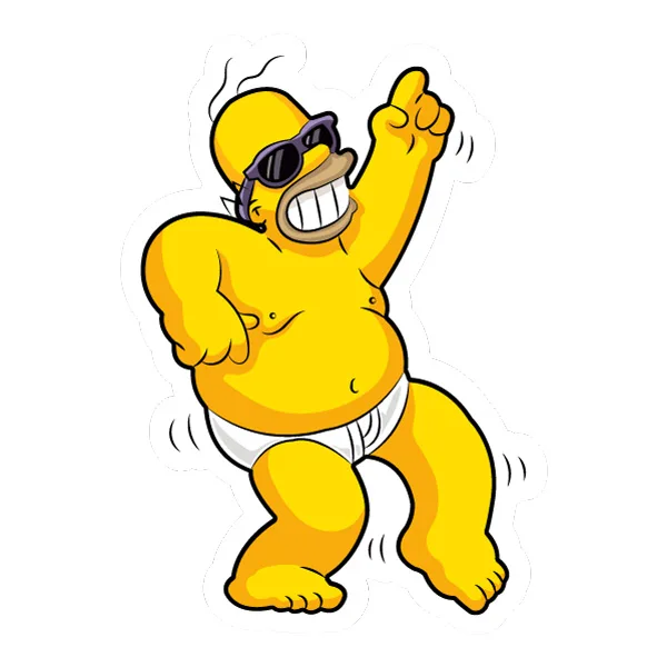 Dancing Homer Simpson in Underwear Full Body SVG PNG Clipart Dancing Homer Simpson in Underwear Full Body SVG PNG Clipart - Premium Cartoon Vector Illustration PNG SVG AI EPS Download