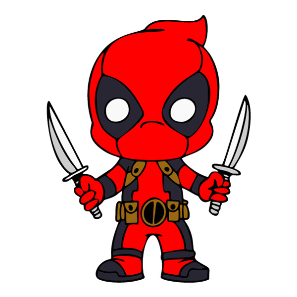 Deadpool Dual Swords Chibi Superhero SVG PNG Clipart Deadpool Dual Swords Chibi Superhero SVG PNG Clipart - Free Cartoon Vector Illustration PNG SVG AI EPS Download