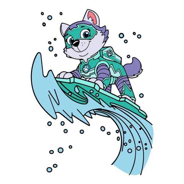 Everest PAW Patrol Mighty Pups SVG PNG Clipart Everest PAW Patrol Mighty Pups SVG PNG Clipart - Premium Cartoon Vector Illustration PNG SVG AI EPS Download