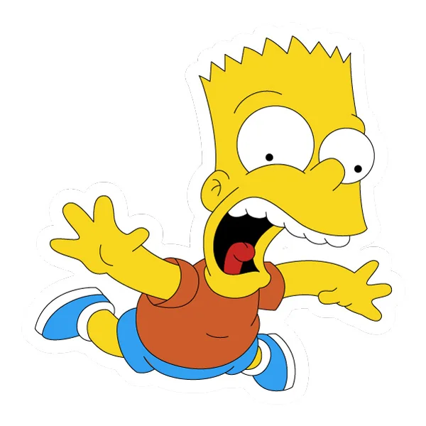 Falling Screaming Bart Simpson Full Body Cartoon SVG PNG Clipart Falling Screaming Bart Simpson Full Body Cartoon SVG PNG Clipart - Premium Cartoon Vector Illustration PNG SVG AI EPS Download
