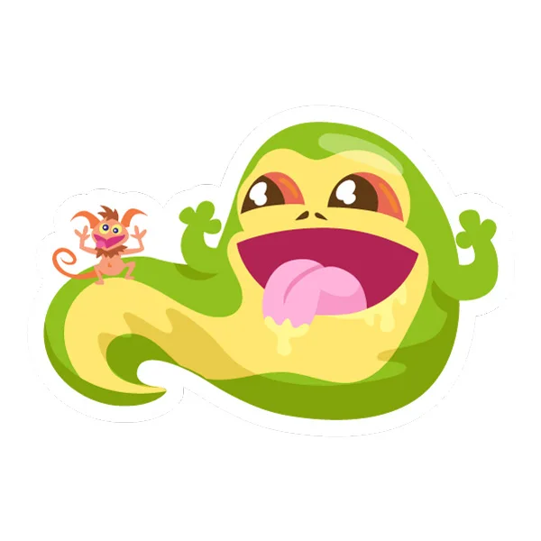 Floating Slimer with Imp Mascot Flat SVG PNG Clipart Floating Slimer with Imp Mascot Flat SVG PNG Clipart - Free Cartoon Vector Illustration PNG SVG AI EPS Download