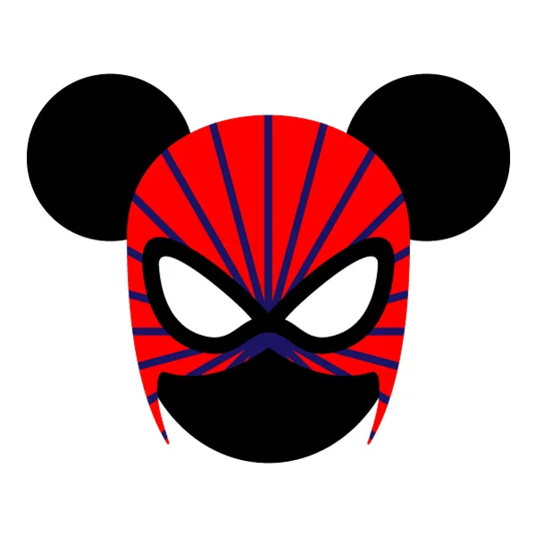 Front Facing Mickey Mouse Spider-Man Mask Flat SVG PNG Clipart Front Facing Mickey Mouse Spider-Man Mask Flat SVG PNG Clipart - Free Cartoon Vector Illustration PNG SVG AI EPS Download