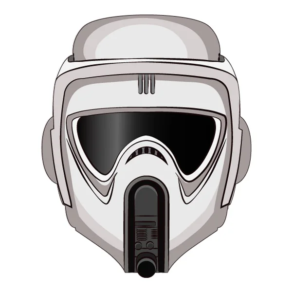 Front Facing Scout Trooper Helmet Flat SVG PNG Clipart Front Facing Scout Trooper Helmet Flat SVG PNG Clipart - Free Cartoon Vector Illustration PNG SVG AI EPS Download