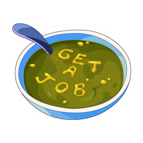 Get A Job Soup Bowl Graphic SVG PNG Clipart Get A Job Soup Bowl Graphic SVG PNG Clipart - Free Cartoon Vector Illustration PNG SVG AI EPS Download