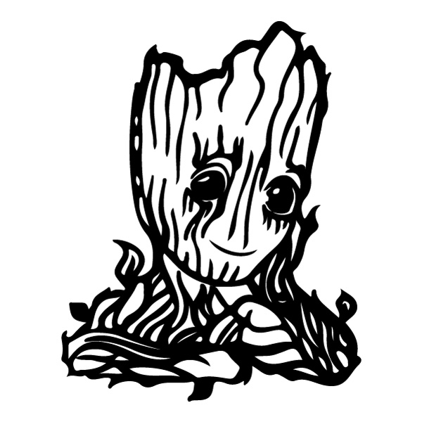 Groot Tree Face Line Art SVG PNG Clipart Groot Tree Face Line Art SVG PNG Clipart - Free Cartoon Vector Illustration PNG SVG AI EPS Download